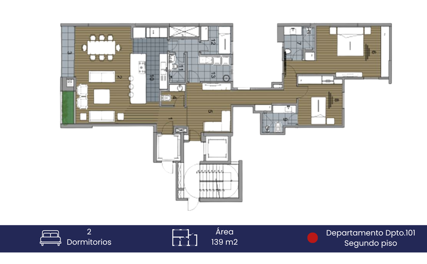 Venta de departamento de estreno, San Isidro