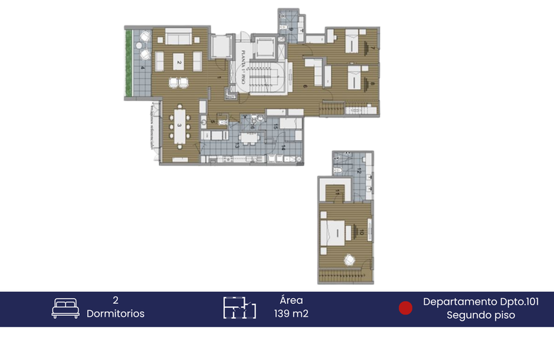 Venta de departamento dúplex de estreno, San Isidro